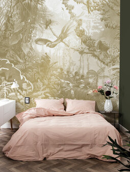 KEK Gold metallic Tropical landscapes MW-064 (Free Glue Included!)