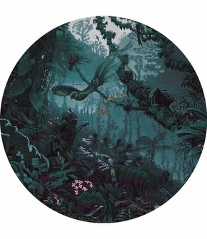 KEK Wallpaper Circle Tropical landscapes CK-087 (Free Glue Included!)