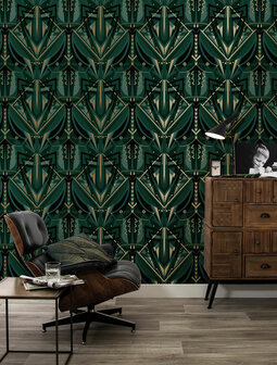 KEK Gold metallic wallpaper Grasshopper MW-005 (Free Glue Included!)