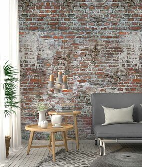 Bricks Wall Mural Non Woven AK1049 (Free Glue Included!)