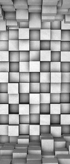 Squares 3D Door Mural Photo Wallpaper 2505VET