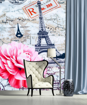 Eiffel Tower Photo Wall Mural 11618VEA