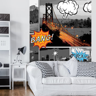 Comics Cities Photo Wall Mural 10676VEA