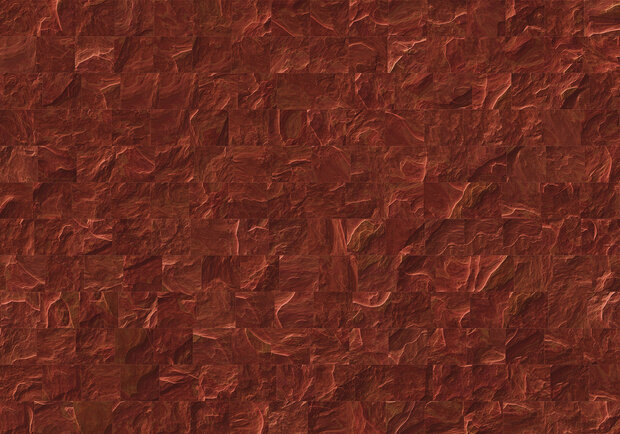 Komar Red Slate Tiles INX8-078