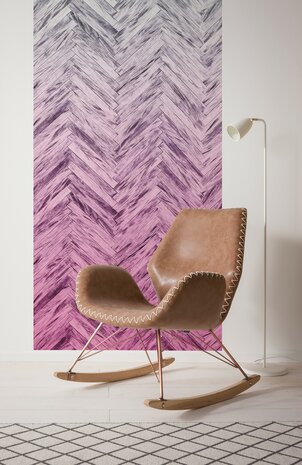 Komar Herringbone Pink Panel 6000A-VD1