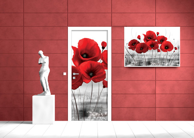 Flowers Door Mural Photo Wallpaper 2254VET