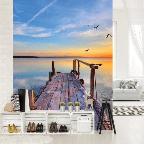 Wooden bridge Photo Wall Mural 11619VEA