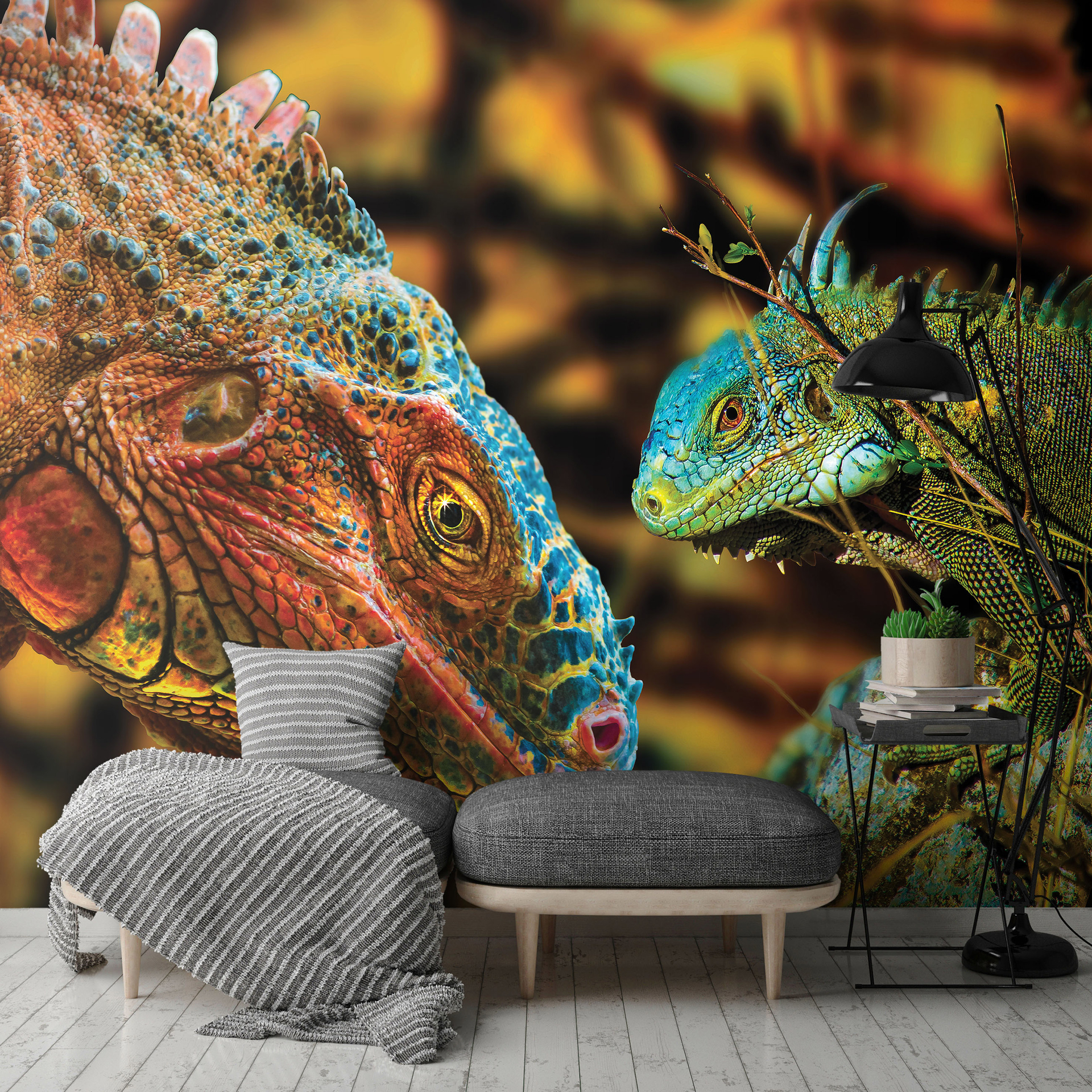 iguana mural